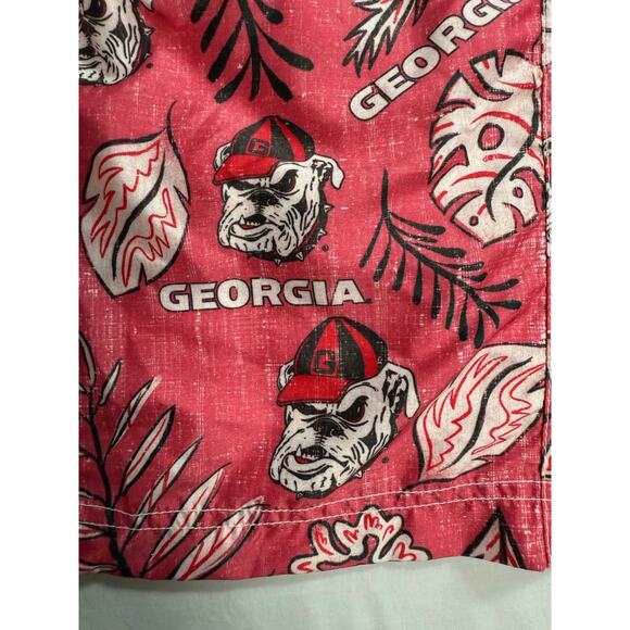 Wes and Willy‎ Georgia Bulldogs Swimtrunks - Red Mens LARGE - Picture 3 of 12